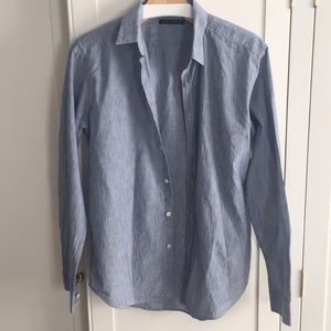Theory casual shirt cotton and linen never worn
